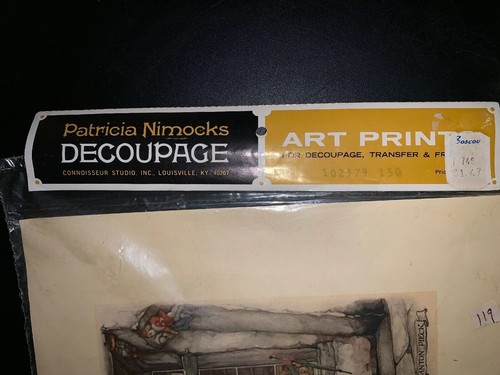 1968 Vintage Sheet The Print Donald Art Co Patricia Nimoks - Picture 4 of 5