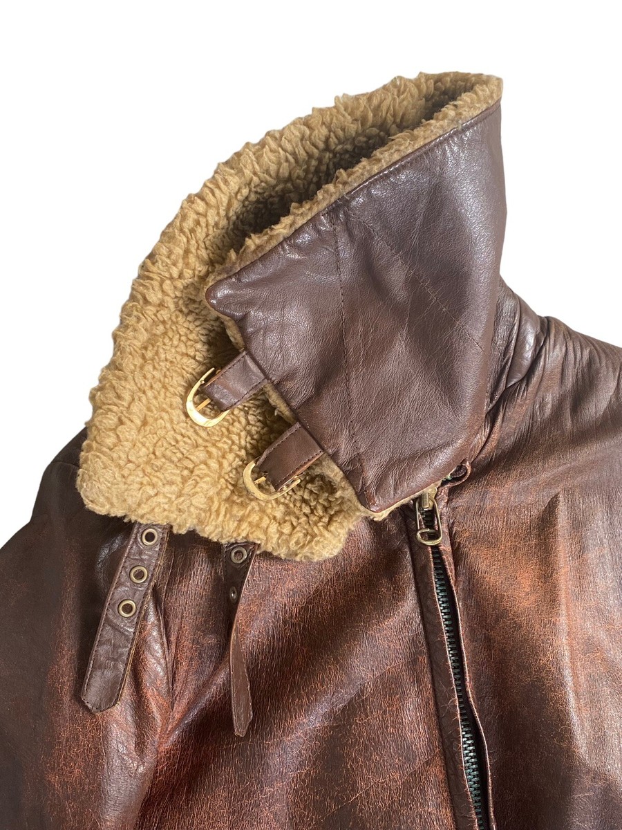 Vtg Kurland Star Sportswear Distressed Glove Tanned Leather