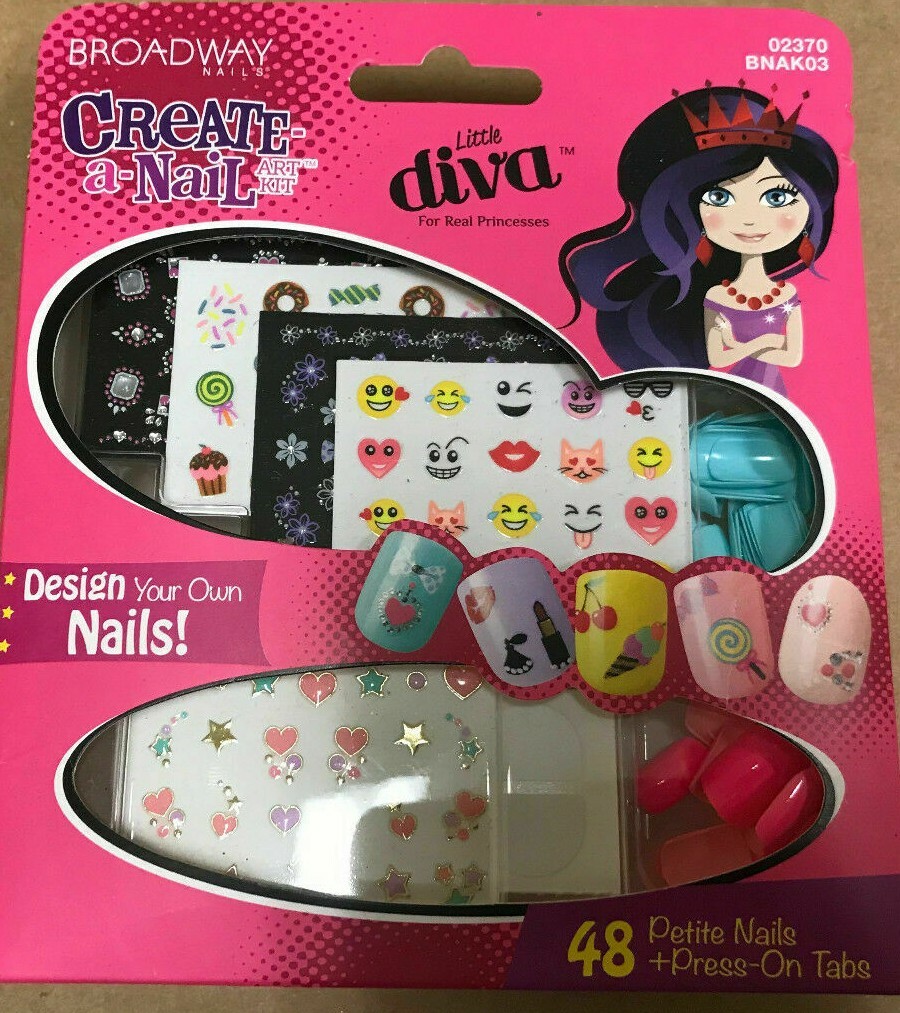 Набор для создания нейл-арта DIVA - Broadway Nails с наклейками Emoji Heart 02370 ВСЕГО 2 штуки 5390₽