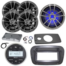 JBL Marine Radio,Spa Bezel,Adapter, ANT, Amp,Kit, LED Sub, 4x 6.5" 225W Speaker