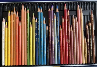 44 Count Vintage BEROL PRISMACOLOR Soft Core Pencils - Used