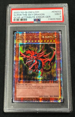 Yugioh Slifer the Sky Dragon PSA 9 QCSE-Attribute Error | eBay