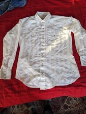 Vtg H Bar C Ranchwear Permanent Press Pearl Snap Mens Western Shirt 16 - 34