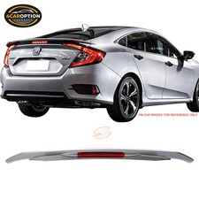 Fits 16-21 Civic Sedan Rs Si Trunk Spoiler Painted Nh830m Lunar Silver Metallic Fits 16-21 Civic Sedan Rs Si Trunk Spoiler Painted Nh830m Lunar Silver Metallic
