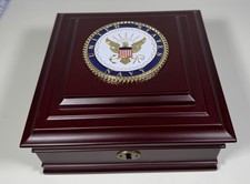 Allied Frame U.S. Navy Medallion Executive Desktop Box MADE IN THE USA
