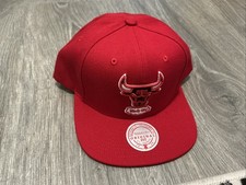 Mitchell Ness Chicago Bulls Original Fit Snapback Hat Red Ground 2.0