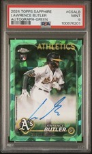 2024 Topps Chrome Sapphire Edition Auto Lawrence Butler #CSA-LB Green PSA 9