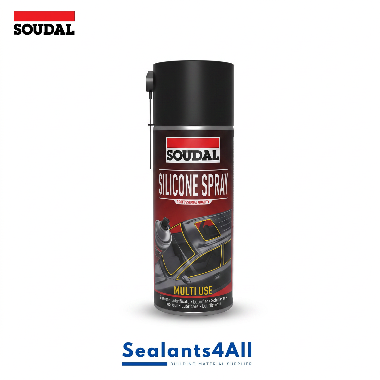 Soudal Silicone Spray 400ML OIL LUBRICATING ELECTRIC RUST CORROSION Box Of 3 - Image 4