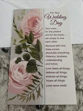 For Your Wedding Day Love Never Ends 5  x7.75" Stockwell Greeting Card