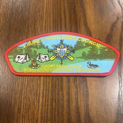 Laurel HIghlands Council Camp Seph Mack 85th Anniversary 2019 STAFF Red Border