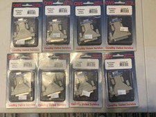 QVS CC2046-FF Null Modem Adaptor DB9F-DB25F Lot Of 8 Unopened Packaging