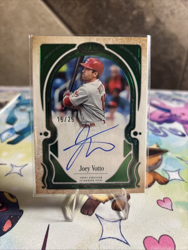 2026 Topps Tier One Joey Votto Cincinnati Reds Green Boarder Autograph /25