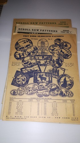 Vintage Scroll Saw Fretwork Patterns Magazines,Booklets,Great Outdoors 1940s 40s - Picture 5 of 12