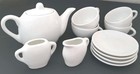 Children's 12 Piece White China Mini Size Play Tea Set For Four — photo 2