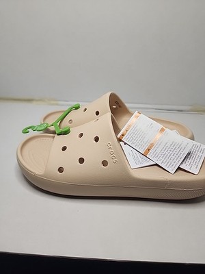 Crocs Slide On Sandals Unisex, US M5/W7 NWT  Biege