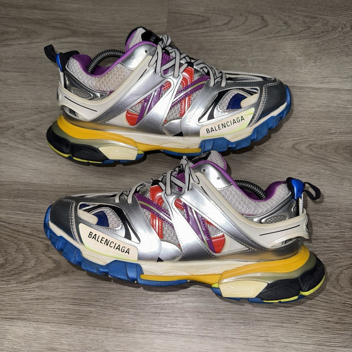 Size 9M US (42) - Balenciaga Track Sneaker White Silver Multi No