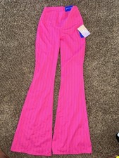 NWT Joy Lab Women's High Rise Flare Leggings Pink Small