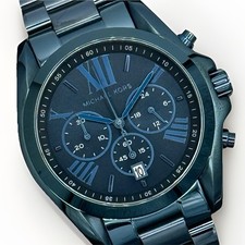 MICHAEL KORS Bradshaw MK6248 Unisex Chronograph 43mm Case Navy Blue Wristwatch