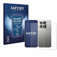 3X Savvies Schutzglas FüR Xiaomi 15T (Display+RüCkseite) Panzer Folie Glas K