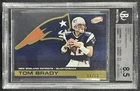 TOM BRADY BGS 8.5 2002 PACIFIC ATOMIC #56 GOLD DIE-CUT 11/12 PATRIOTS