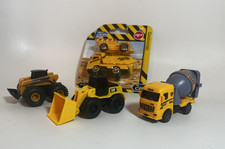 Lot of 5 Diecast Construction Trucks CAT Deere Dump Loader Cement Vehicles