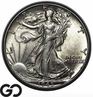1945 Walking Liberty Half Dollar, Frosty Choice BU++