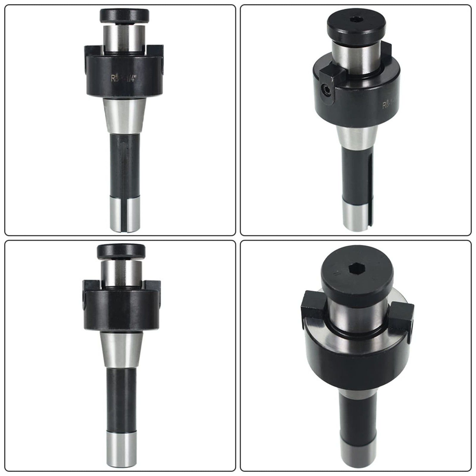 raseparter R8 Shank 1-1/4 Inch Shell Mill Arbor Adapter Replacement for