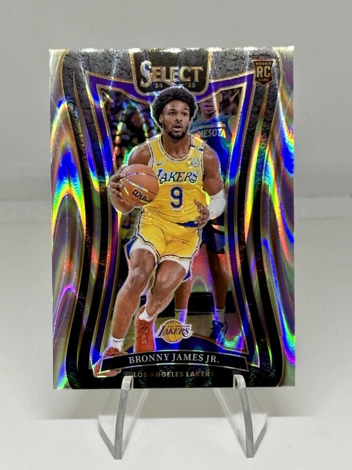 2024-25 Panini Select BRONNY JAMES #369 Mezzanine Tectonic Prizm RC LA Lakers