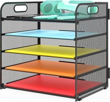 Letter Tray Paper Organizer 5-Tier Desk Organizer File Organizer Paper Holder