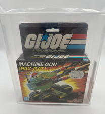 AFA 80 NM GI JOE Hasbro ARAH 1983 PAC RAT Machine Gun Still in Plastic