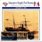Dr Jim Stamps Maximum Card Fort Sumter 1861 Forever The Civil War Fdc