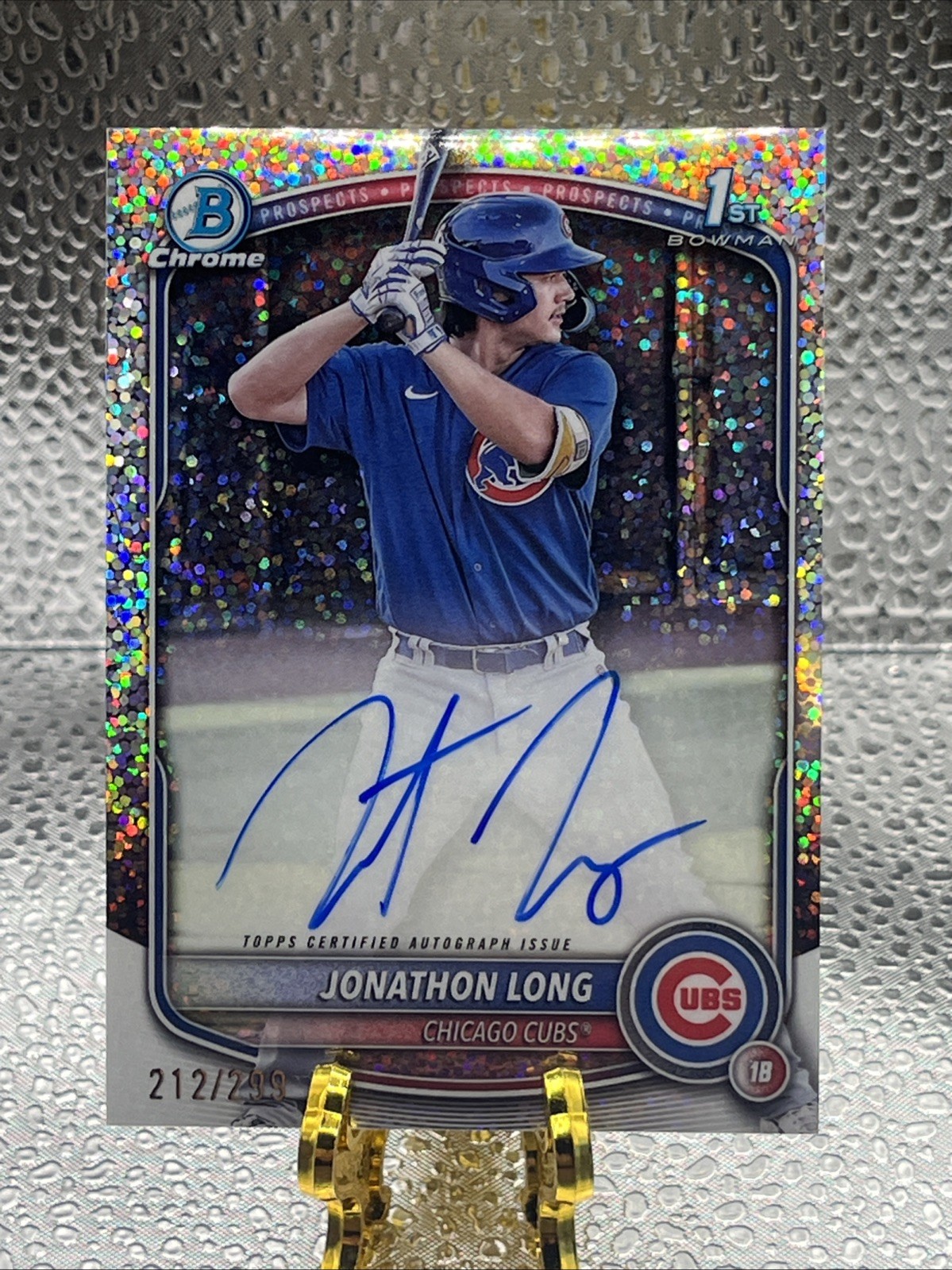 2025 Bowman Chrome - Jonathon Long /299 1st Autograph Speckle Refractor #CPA-JLG