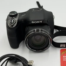Sony Cyber-shot DSC-H300 20.1MP Digital Camera Memory Card Tested Working