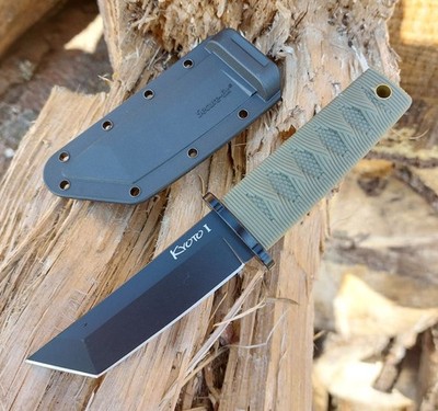Cold Steel Messer KYOTO I OD Green Tanto Outdoormesser mit Scheide