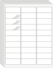 1" X 2-5/8" Address Labels 900 Labels Sticker Paper for Laser/Ink Jet Printer Ma