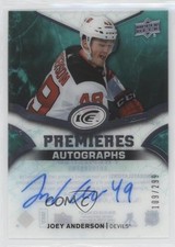 2018-19 Ice Premieres 2019-20 Upper Deck Update 109/299 Joey Anderson Auto 0l7u