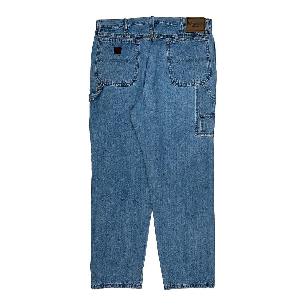 Wrangler Carpenter Pants - 38W 32L Blue Cotton