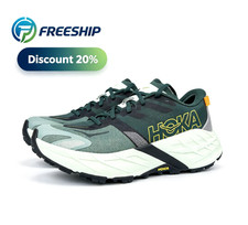 HOKA One One Speedgoat 7 Trail Running Hiking Shoes - Green 1171928-BFS