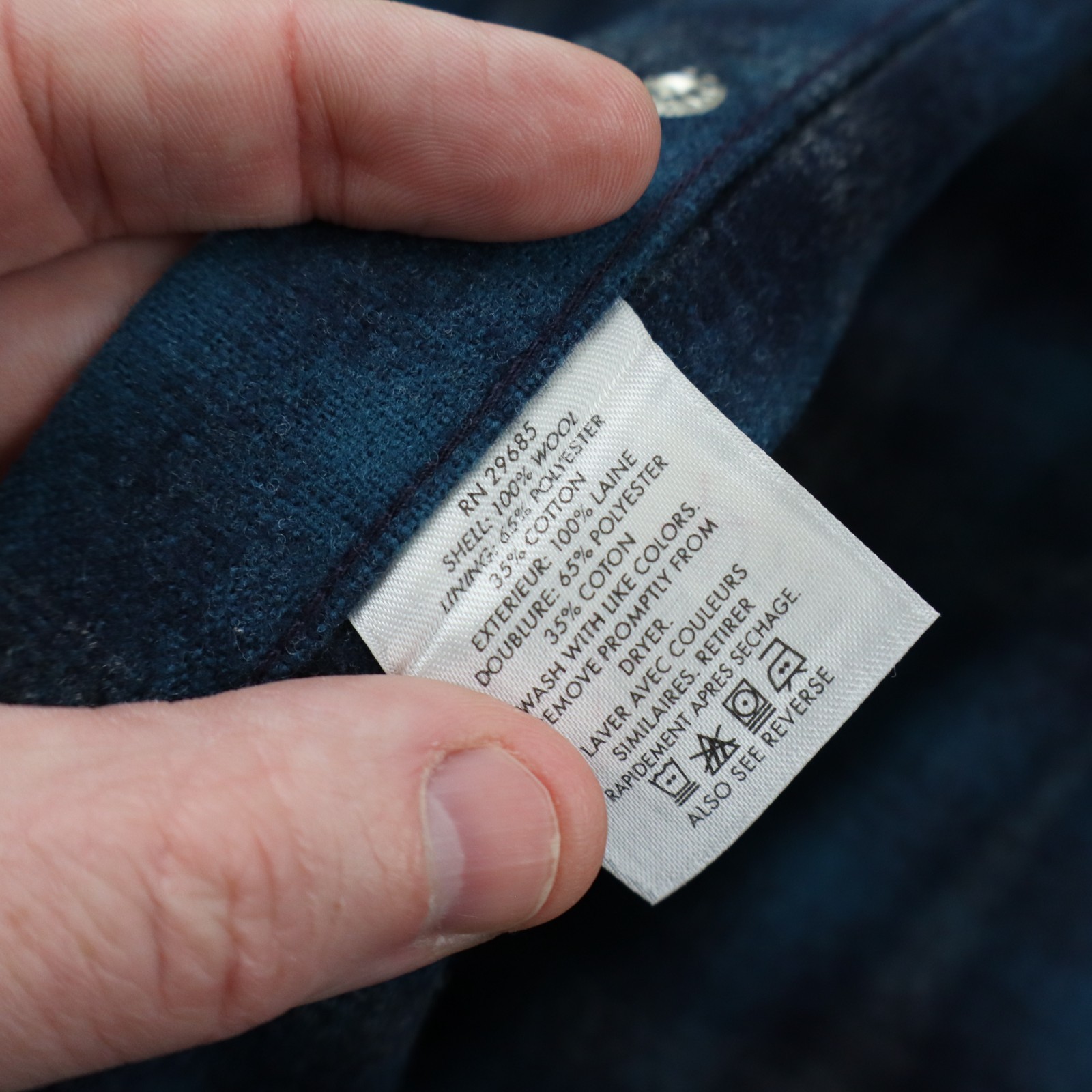 Vintage Pendleton Western Shadow Plaid Pearl Snap… - image 12