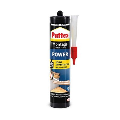 Pattex Montagekleber Power | Kraftkleber | Baukleber | extra stark
