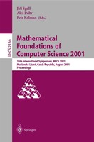 Mathematical Foundations Of Computer Science 2001 Jiri Sgall (U. A.) Taschenbuch