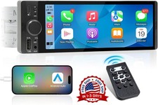 Receptor est reo CarPlay de un solo DIN: pantalla t ctil Android Auto de 6,5"