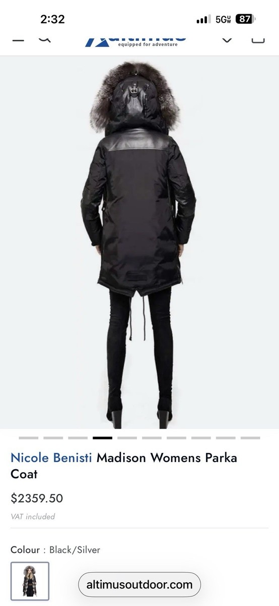 🌟SALE!!! $2360 RARE Nicole Benisti Brera Madison GLAM Fox Fur