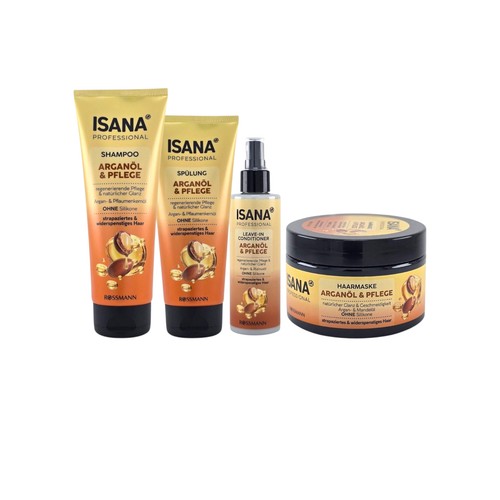 ISANA Professional Argan Oil Care Set (4 Piece) | Shine & Repair | Vegan - Picture 4 of 15