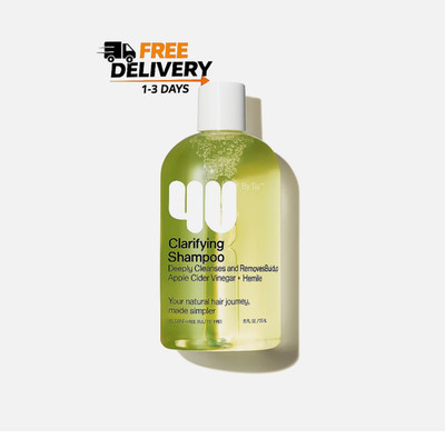 4U by Tia Clarifying Shampoo with Apple Cider Vinegar and Hemi15, 13 fl oz