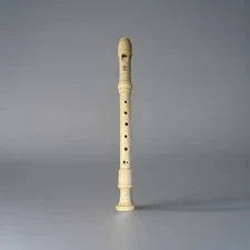 Yamaha Soprano Recorder Plastic Flute White Beige School Band Music Instrument