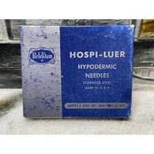 Vintage 10 Perfektum Hospi-Luer New Old Stock Made In USA Popper & Sons NY