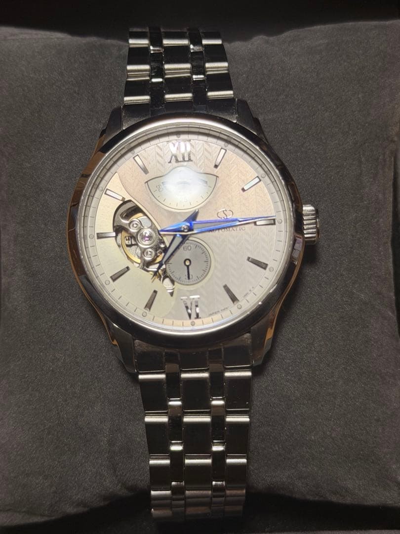 Orient Star Skeleton Automatic Watch Silver Men's… - image 1