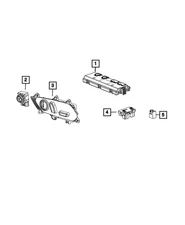 Genuine Mopar Lumbar Control Switch 68622055AA