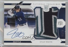 2021 National Treasures Rookie Material Signatures 3/99 Evan White Auto 1m1f